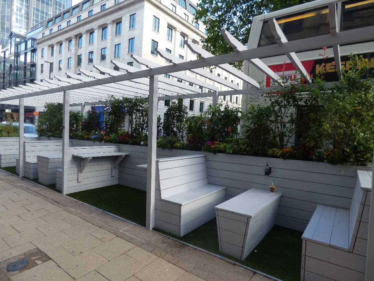 Parklets around the Colmore Business District
